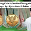 Satu Keping Koin Rp500 Motif Bunga Melati Di Hargai Rp15 Juta Oleh Kolektor Ini