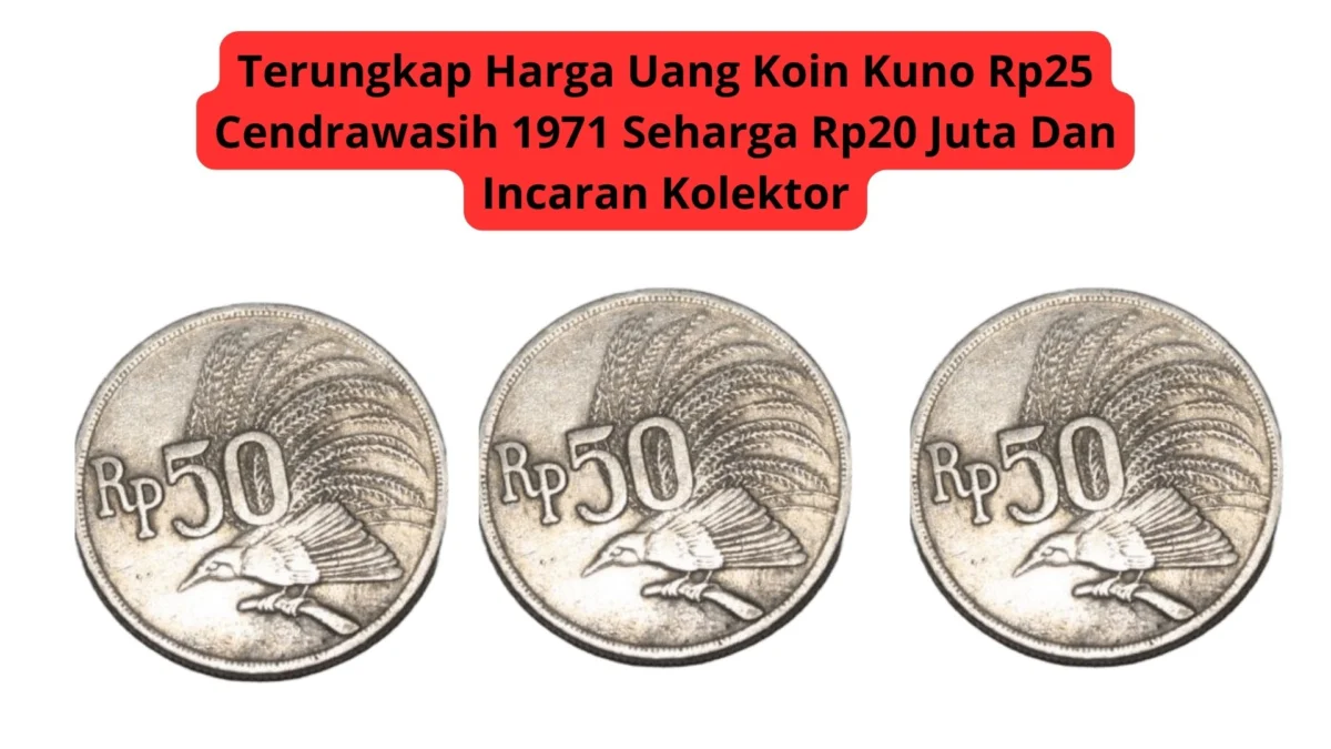 Terungkap Harga Uang Koin Kuno Rp25 Cendrawasih 1971 Seharga Rp20 Juta Dan Incaran Kolektor