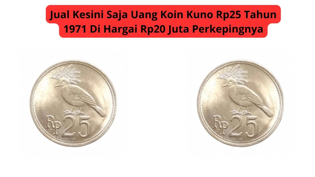 Jual Kesini Saja Uang Koin Kuno Rp25 Tahun 1971 Di Hargai Rp20 Juta Perkepingnya