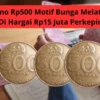 Koin Kuno Rp500 Motif Bunga Melati Tahun 1991 Di Hargai Rp15 Juta Perkepingnya