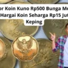 Kolektor Koin Kuno Rp500 Bunga Melati Ini Ingin Hargai Koin Seharga Rp15 Juta Per Keping