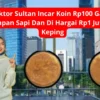 Kolektor Sultan Incar Koin Rp100 Gambar Karapan Sapi Dan Di Hargai Rp1 Juta Per Keping