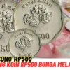 Langsung Cair Rp5 Juta Perkeping, Jual Uang Koin Rp500 Bunga Melati KESINI