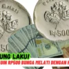 LANGSUNG LAKU! Jual Uang Koin Rp500 Bunga Melati Dengan Harga Segini