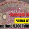 Saudagar Kaya! Begini Uang Kuno 5.000 Tahun 1958 Berharga Puluhan Juta, Gini Cara Jualnya