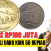 Tembus Rp100 Juta! 2 Koin 50 Rupiah Diburu Kolektor, Begini Harga Aslinya