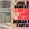 Inilah! Jual Uang Kertas 1.000 Gulden Hindia-Belanda dengan Harga Fantastis Rp20 Juta