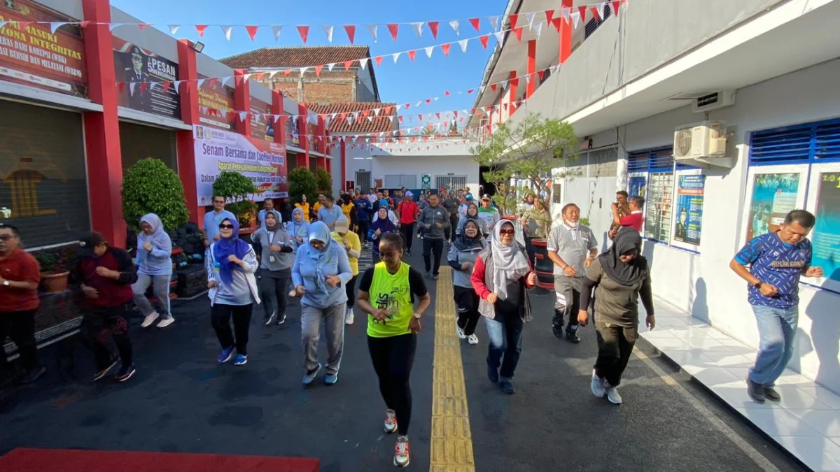 Senam Bersama dan Coffee Morning Meriahkan Hari Kementerian Hukum dan HAM RI di Garut