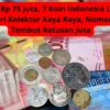 Laku Rp 75 Juta, 7 Koin Indonesia Lagi Dicari Kolektor Kaya Raya, Nomor 2 Tembus Ratusan Juta