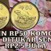 Koin Rp50 Komodo Bisa Ditukar Senilai Rp2,5 Juta, Cek Infonya Dari Sini!