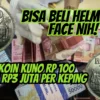 Uang Koin Kuno Rp 100 Dihargai Rp3 Juta Per Keping, Bisa Beli Helm Full Face Nih!