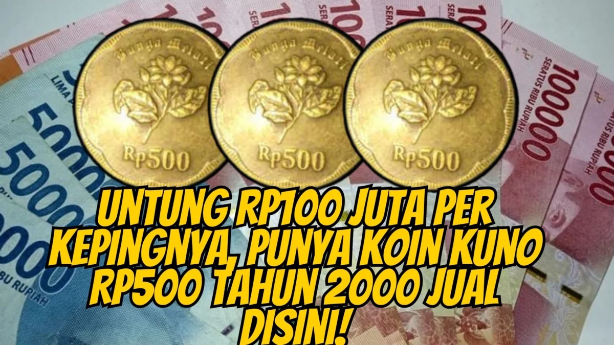 Untung Rp100 Juta Per Kepingnya, Punya Koin Kuno Rp500 Tahun 2000 Jual Disini!