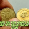 Disini Tempat Jual Koin Kuno Rp 500 Melati Keluaran 1991, Juallah dengan Harga Segini