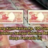 Punya Uang Kuno Kertas Rp. 100 Gambar Kapal Pinisi, Kolektor Sampai Rebutan Beli dengan Harga Fantastis Ini