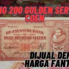 Dijual Fantastis! Uang 200 Gulden Seri JP Coen Bisa Dijual Dengan Harga Fantastis