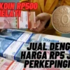 Kolektor Kaya! Uang Koin Rp500 Melati Di Jual Dengan Harga Rp5 Juta Perkepingnya, Cek Selengkapnya Disini