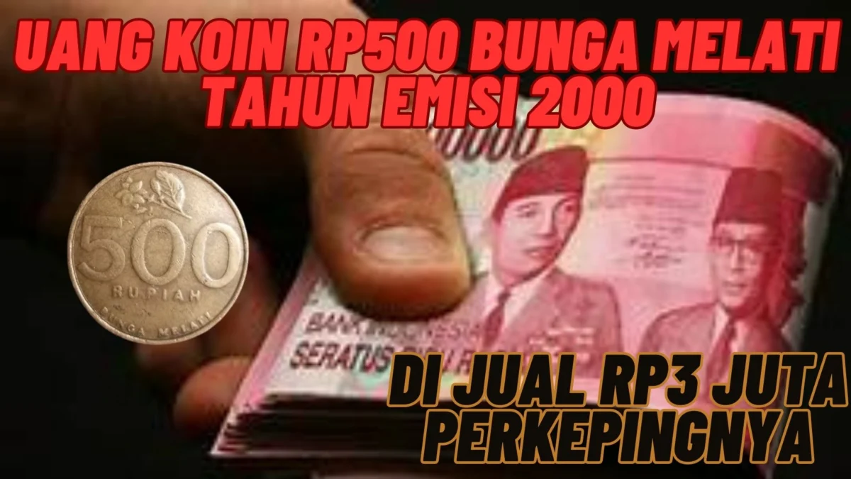 Auto Kaya Mendadak! Uang Koin Rp500 Bunga Melati Tahun Emisi 2000 Di Jual Rp3 Juta Perkepingnya