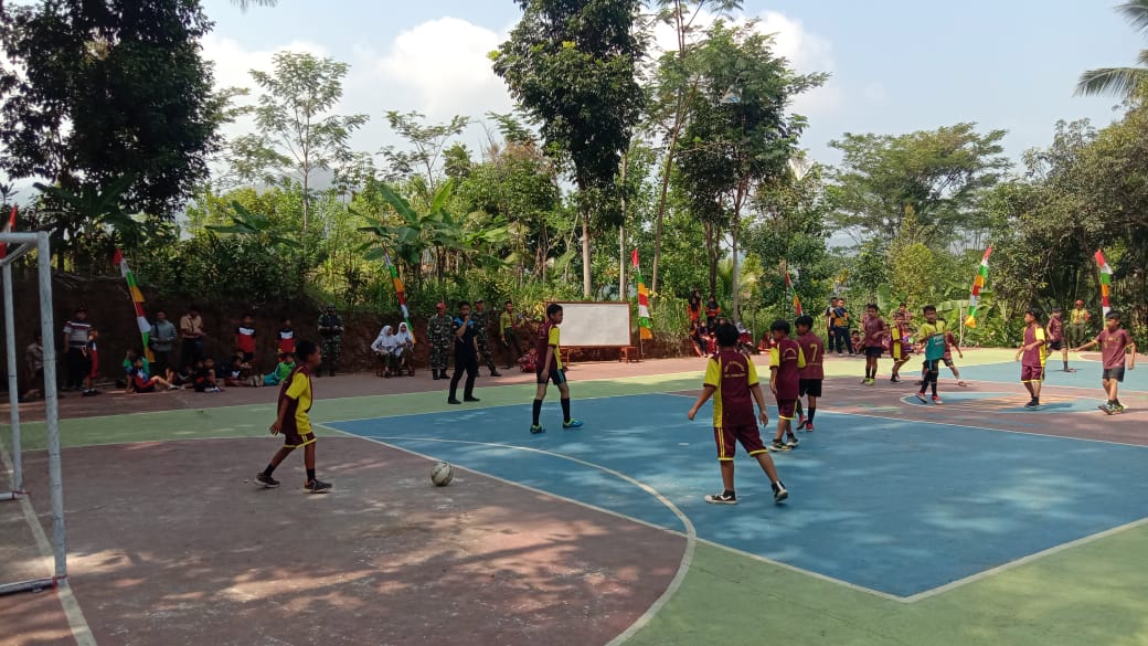 Turnamen Mini Soccer Danramil Pakenjeng Cup 2023, Meriahkan HUT RI ke-78 dengan Semangat Olahraga