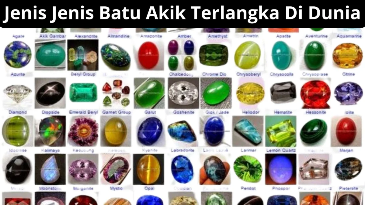 Mengerikan! Jenis-Jenis Batu Akik Terlangka Di Dunia, Anda Harus Tau