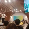 Ridwan Kamil dalam acara Silaturahmi Pimpinan Media yang tergabung dalam Serikat Perusahaan Pers (SPS) Jawa Barat di aula Masjid Rayya Al Jabbar di Kota Bandung, Sabtu 19 Agustus 2023.