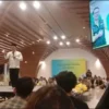 Gubernur Jabar Ridwan Kamil ketika menghadiri acara silaturahmi dengan Pimpinan Media yang tergabung dalam SPS Jawa Barat di aula Masjid Rayya Al Jabbar di Kota Bandung, Sabtu 19 Agustus 2023.