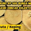 Koin Kuno Langka Rp500 Bunga Melati Masih Diincar Kolektor, Harga Jualnya Bisa Rp10 Juta Per Keping