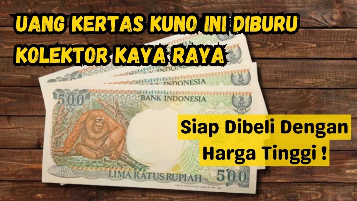 Uang Kertas Kuno Rp500 Gambar Orang Utan Tahun 1992 Sedang Diburu Kolektor Kaya Raya, Siap Dibeli Dengan Harga Tinggi!