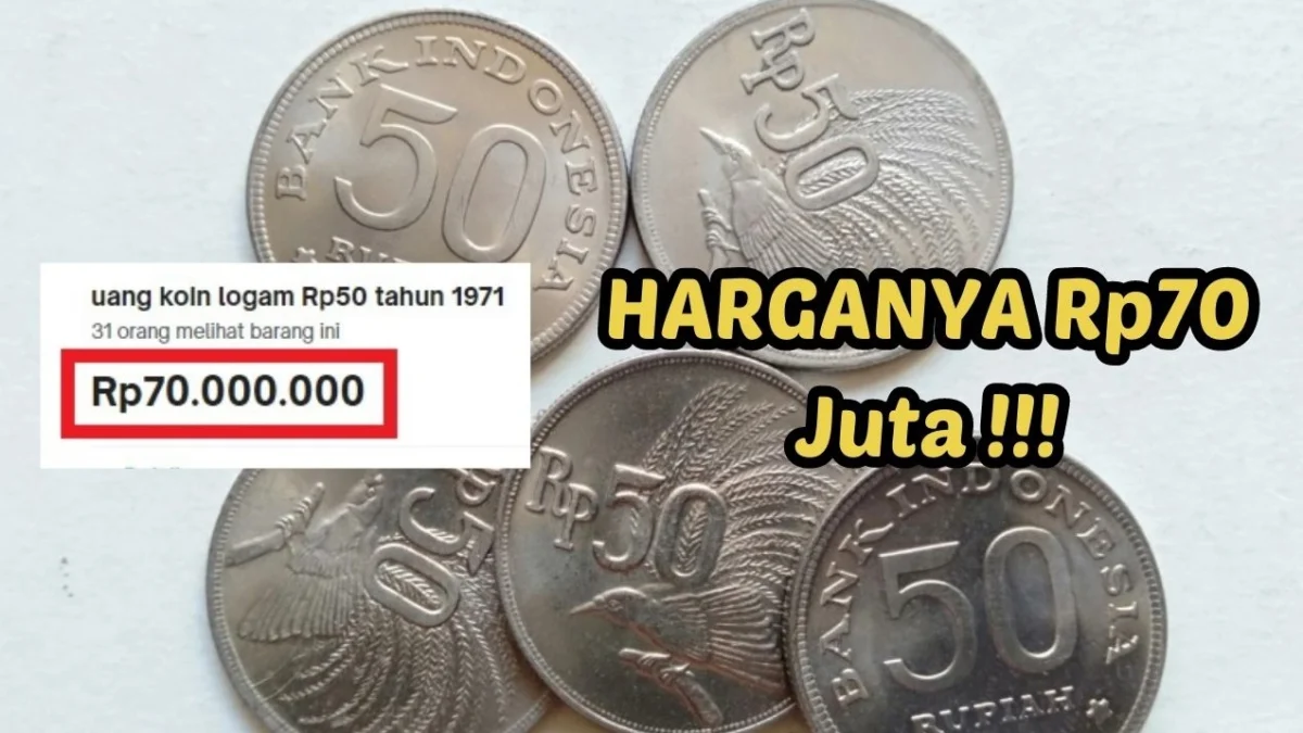 Harganya Rp70 Juta, Inilah Koin Rp50 Burung Cendrawasih yang Dijual di Tokopedia