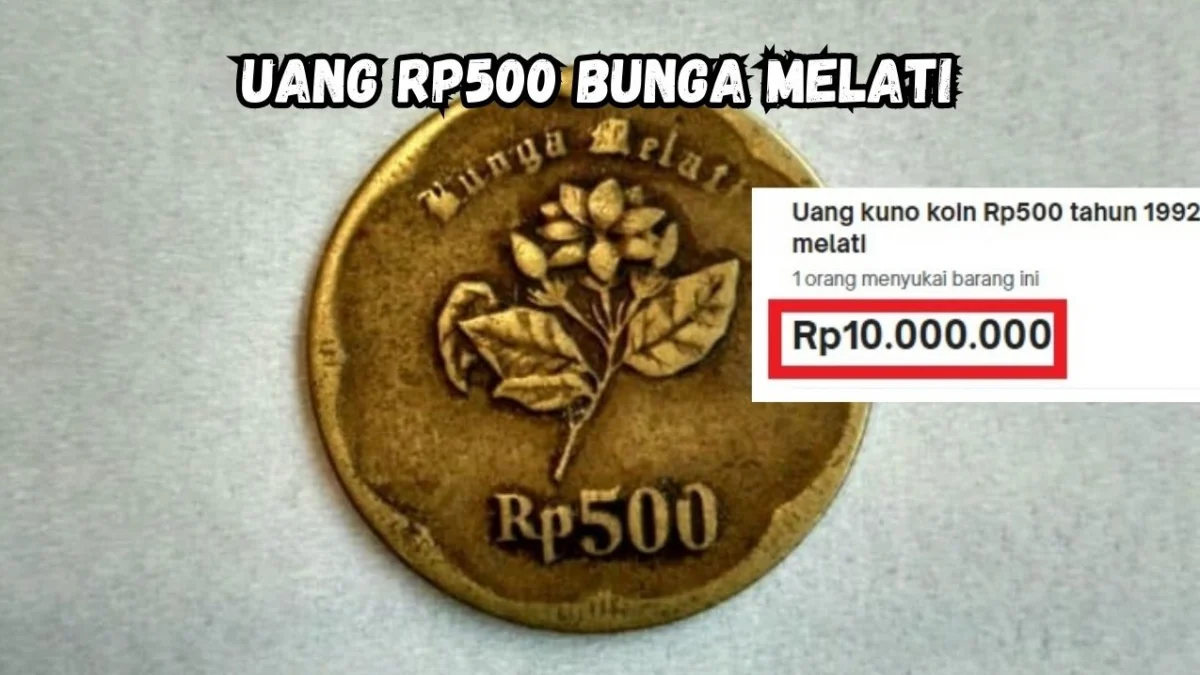 Uang Kuno Koin Rp500 Tahun 1992 Gambar Melati Dijual Rp10 Juta di Toko Online