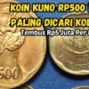 Tembus Rp5 Juta Per Keping, Koin Kuno Rp500 Motif Melati dengan Ciri Ini Paling Dicari Kolektor