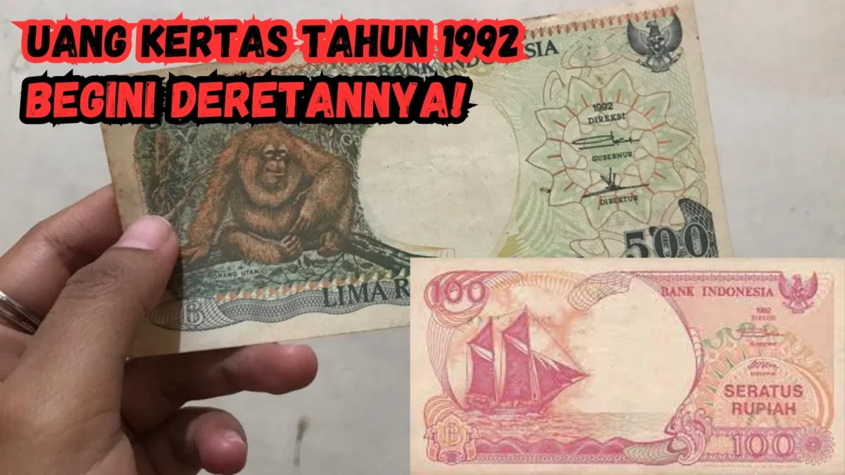 Uang kertas Tahun 1992, 6 Deretan dan Keunikannya