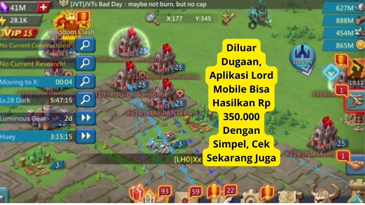 Diluar Dugaan, Aplikasi Lord Mobile Bisa Hasilkan Rp 350.000 Dengan Simpel, Cek Sekarang Juga