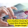 Cara Hasilkan Omzet Rp 700 Juta Lewat Binis Dropship Shopee Dengan Simpel