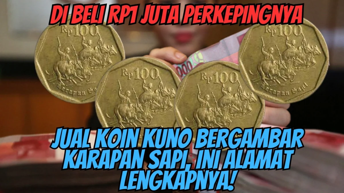 Di Beli Rp1 Juta Perkepingnya, Jual Koin Kuno Bergambar Karapan Sapi, Ini Alamat Lengkapnya!