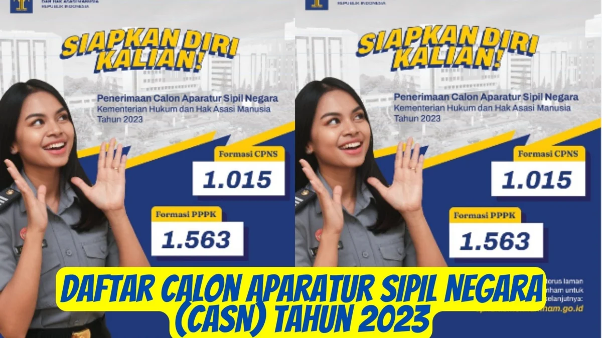 Daftar Calon Aparatur Sipil Negara (CASN) Tahun 2023, Beda Status PNS dan PPPK