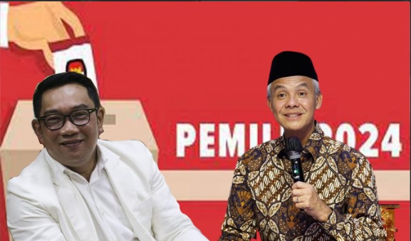 Ridwan Kamil dengan Ganjar Pranowo