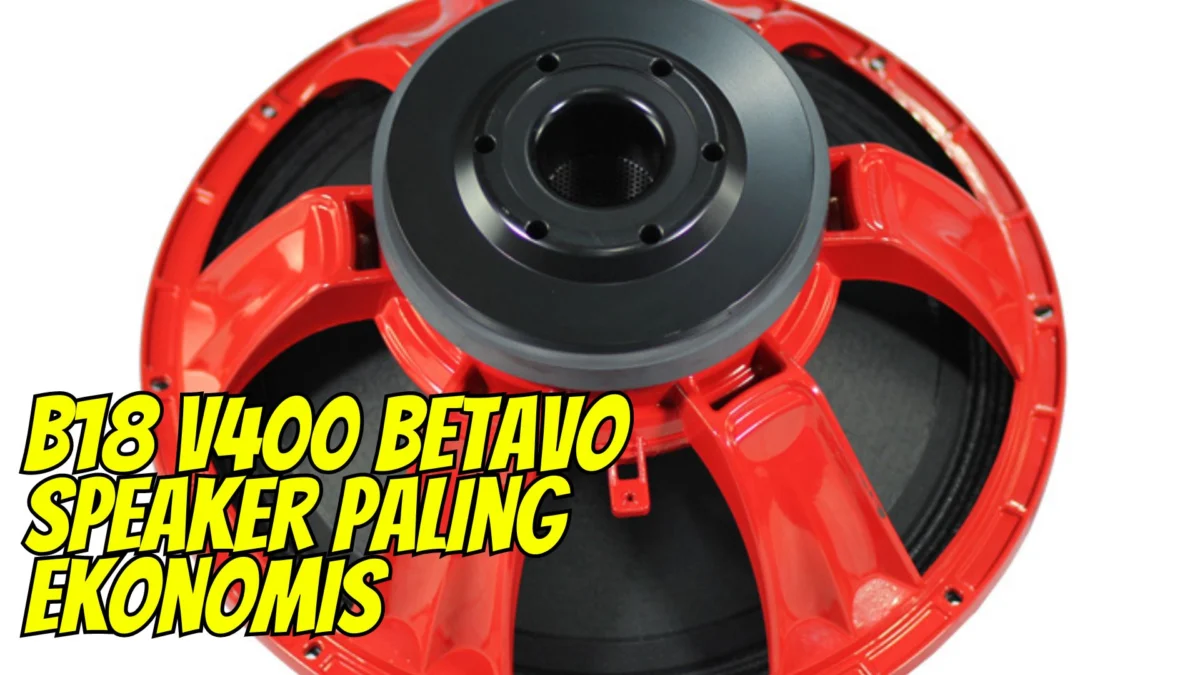 B18 V400 Betavo Speaker Paling Ekonomis dan Joss Kelas Hajatan Kecil, Harganya Cuman Rp1 Jutaan!