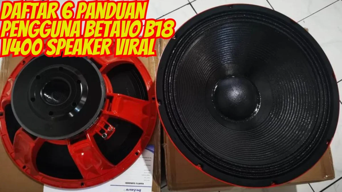 Daftar 6 Panduan Pengguna Betavo B18 V400 Speaker Viral