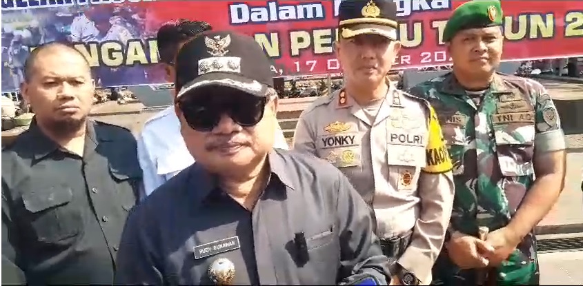 Bupati Garut Pimpin Apel Gelar Pasukan Operasi Mantap Brata Lodaya, Semua Pihak Diminta Solid