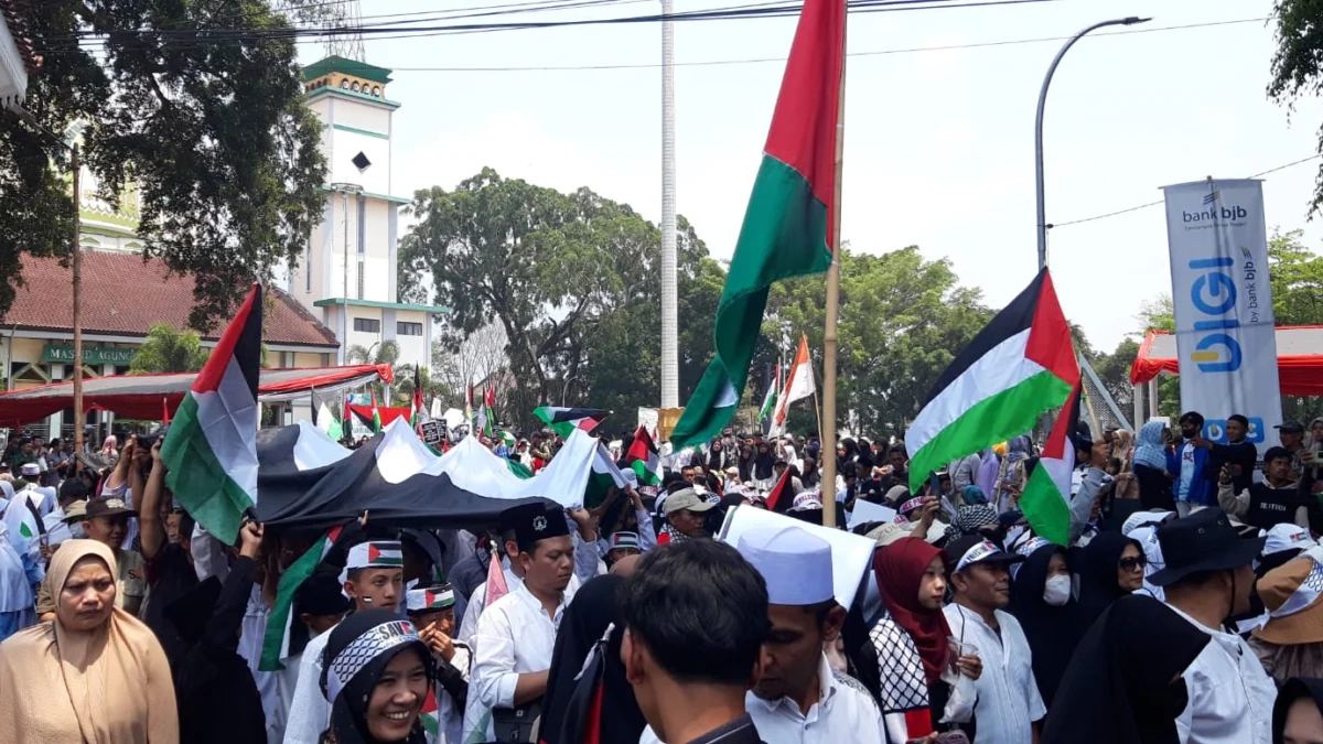 Ribuan Warga Garut Gelar Aksi Bela Palestina