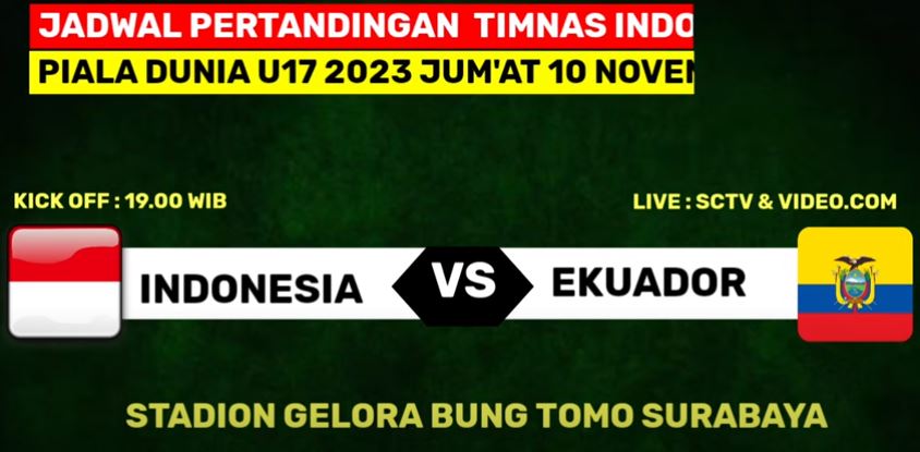 Begini Nih Prediksi Piala Dunia U-17 2023, Ekuador Vs Timnas Indonesia 10 November 2023