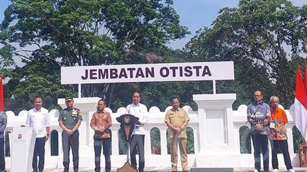 Presiden Jokowi Meresmikan Jembatan Otista di Kota Bogor