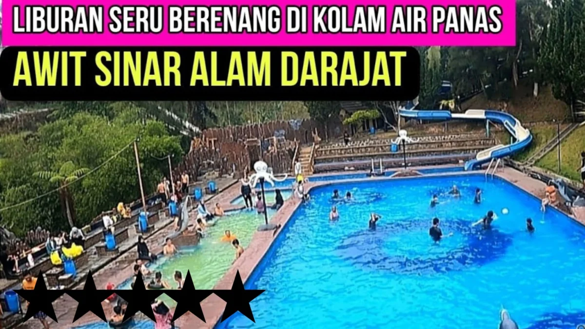 Kolam Air Panas Alami di Garut, Rekomendasi Wisata Awit Sinar Alam Darajat Pass