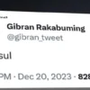 Viral di Twitter, Begini Asal-usul (Samsul) yang Ditulis Gibran