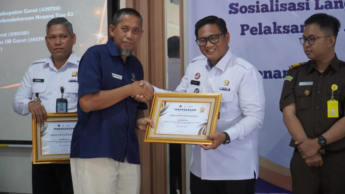 Rutan Kelas IIB Garut Raih Penghargaan Prestisius dalam 'Garut Treasury Award'