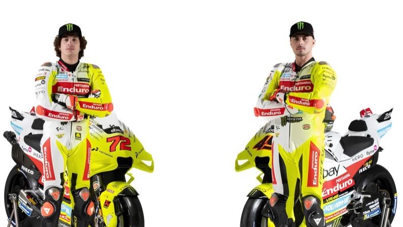 Warna Kuning Pertamina Enduro Hiasi Tim VR46 Pada Musim 2024