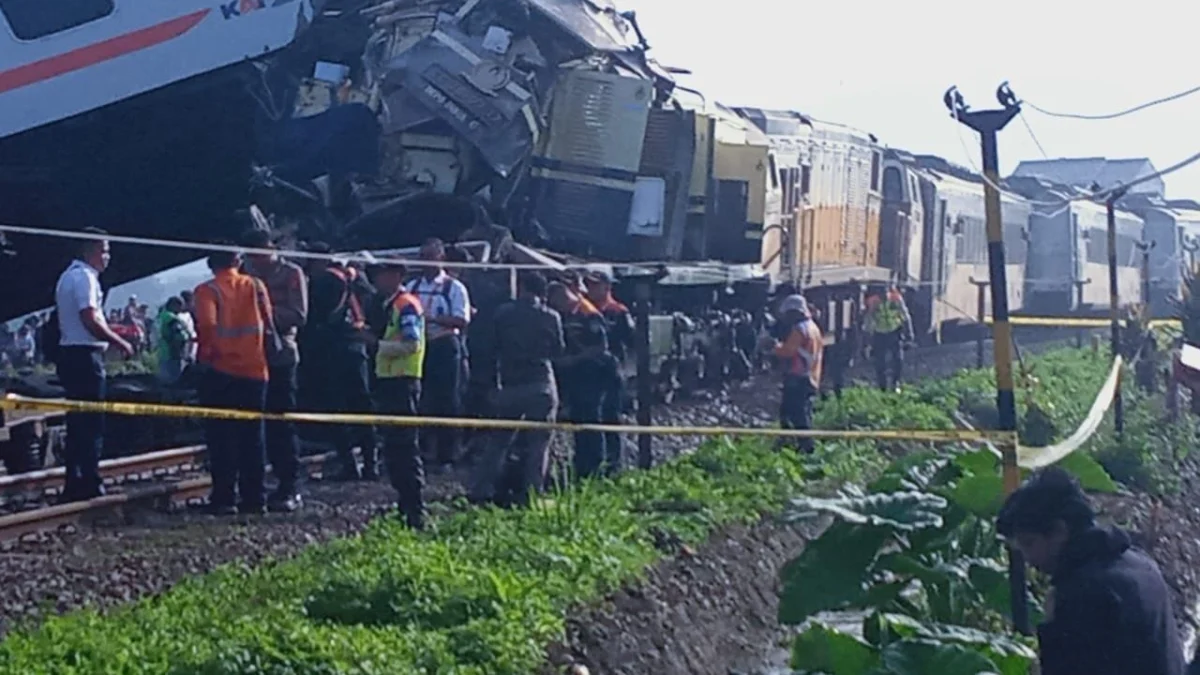 2 Masinis Tewas Usai Terlibatnya Kecelakaan kereta Api di Cicalengka