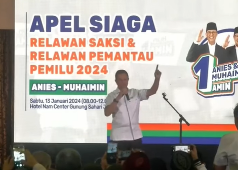 Timnas AMIN Gelar Apel Siaga Relawan Saksi dan Pemantau Pilpres 2024