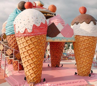 Keajaiban Candy Land Themed Dessert Park di Pattaya, Thailand, Mirip dengan Film 'Wonka'