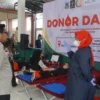 Bantu Ketersediaan Darah, Pegawai Rutan Kelas IIB Garut Donorkan Darahnya